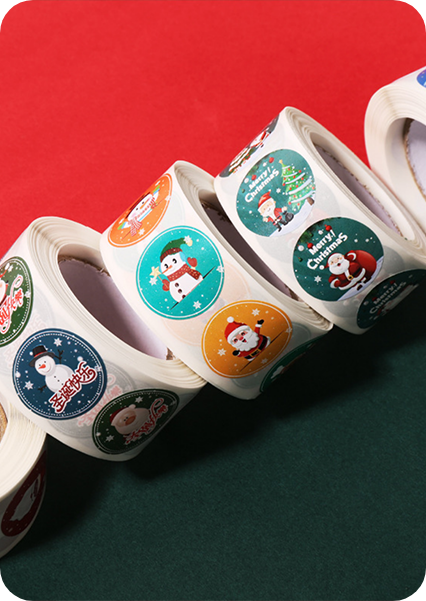 merry christmas stickers